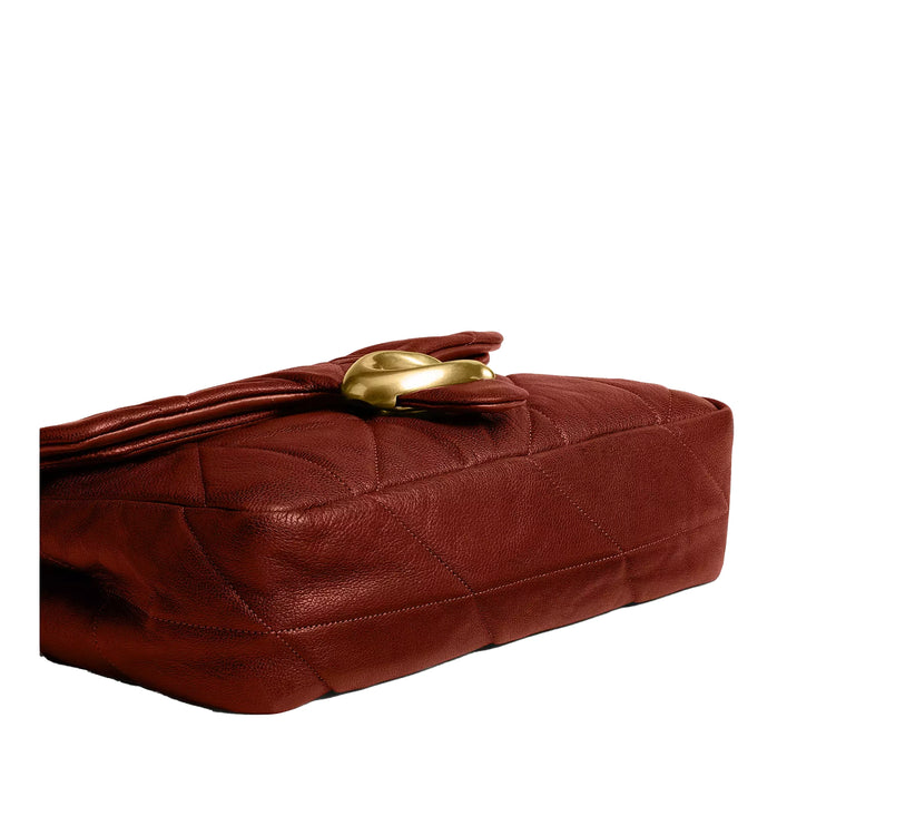 Coach Women's Tabby Shoulder Bag 26 With Quilting Brass/Pecan