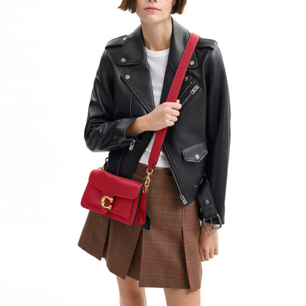 Coach Women's Tabby Shoulder Bag 26 Brass/Poppy