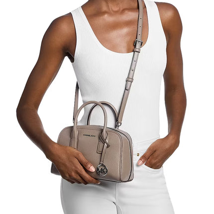 Michael Kors Women's Ashton Small Messenger Bag Mushroom/Silver