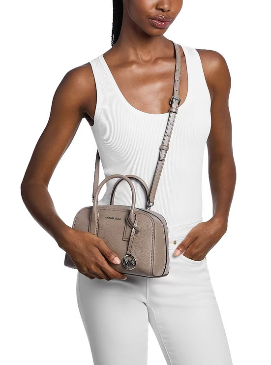 Michael Kors Women's Ashton Small Messenger Bag Mushroom/Silver
