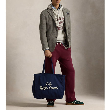 Polo Ralph Lauren Unisex Embroidered Canvas Tote Newport Navy