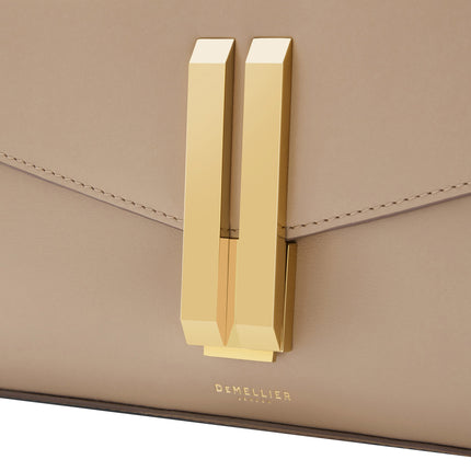 DeMellier London Women's The Vancouver Clutch Dark Sand Smooth
