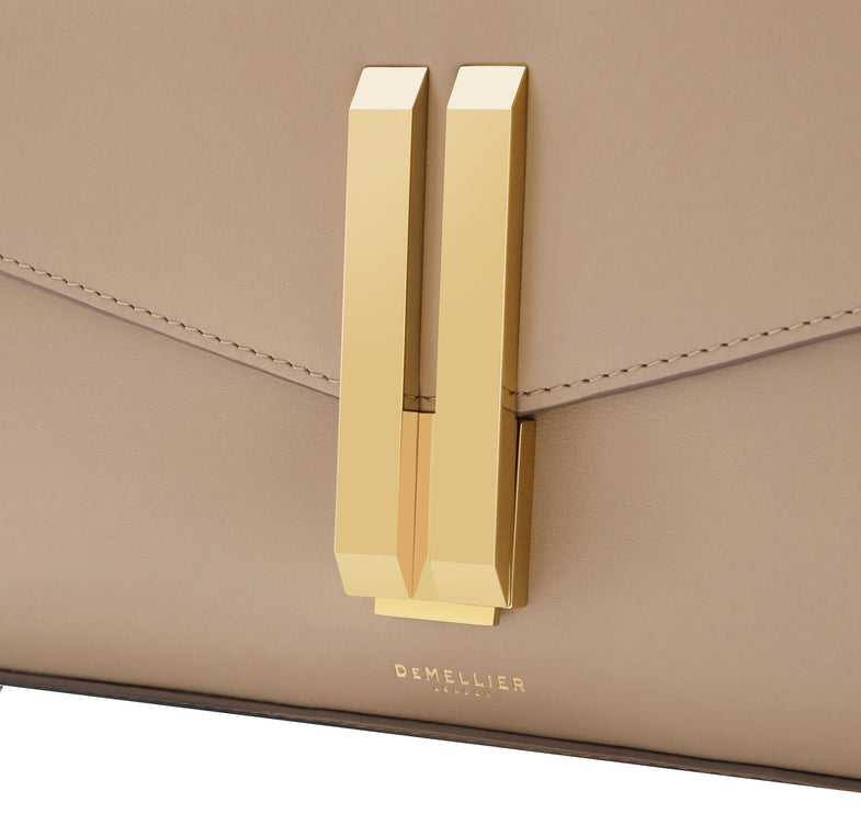DeMellier London Women's The Vancouver Clutch Dark Sand Smooth