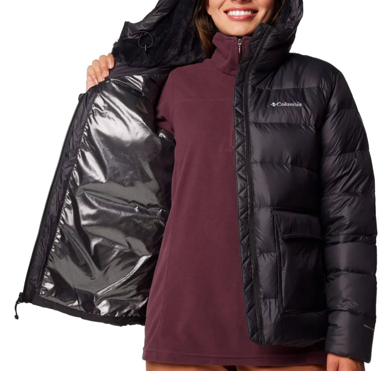 Columbia Women's Harmony Falls Hooded Down Jacket Black