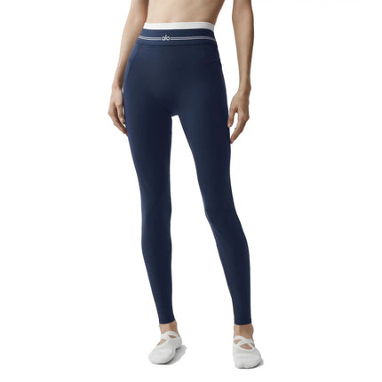 alo Women's Airbrush High-Waist 7/8 Better Together Legging Navy/White
