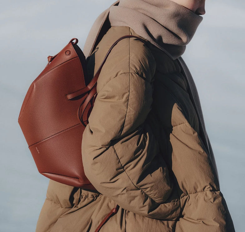 Polène Women's Cyme Mini Edition Textured Red Clay