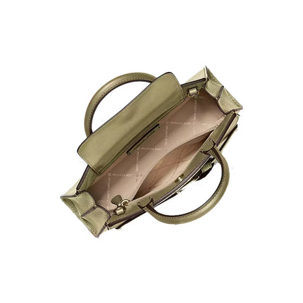 Michael Kors Women's Greta Small Leather Convertible Crossbody Bag Oregano