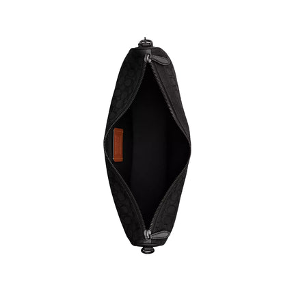 Coach Unisex Hall Soft Sling Bag 45 In Signature Jacquard Black