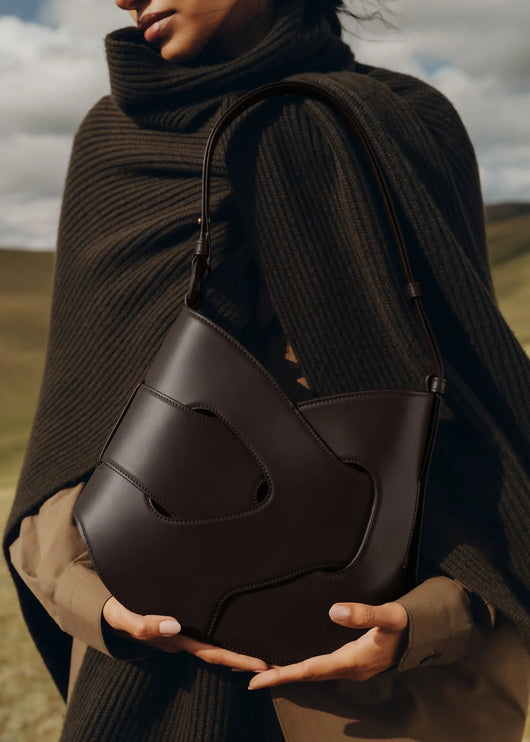 Polène Women's Nodde Hobo Edition Smooth Ebony