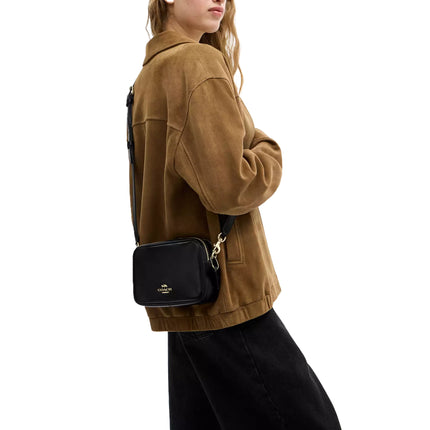 Coach Women's Mini Carey Crossbody Bag Gold/Black