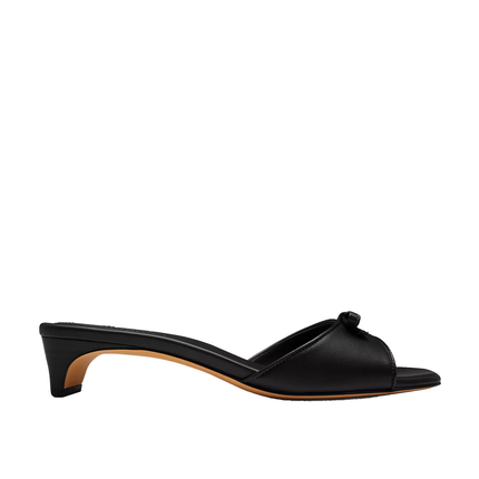 Coach Women's Bow Kitten Heel Sandal Black