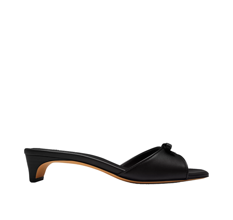 Coach Women's Bow Kitten Heel Sandal Black