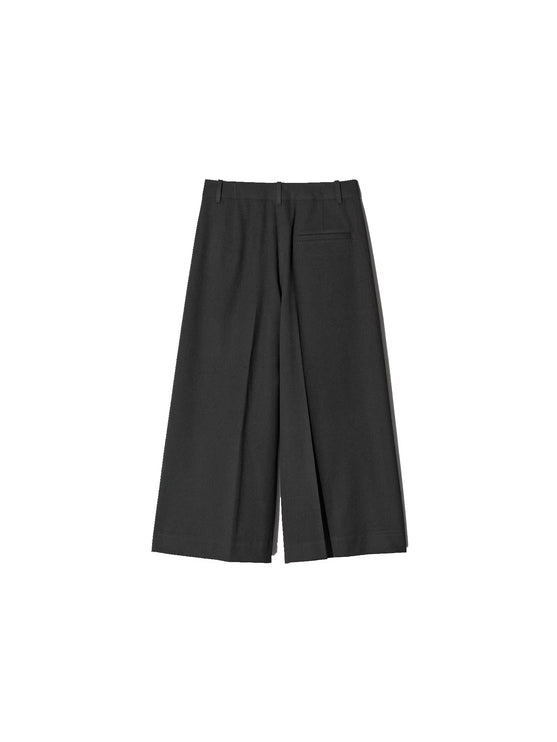 Uniqlo Unisex Pleated Culotte 38 Dark Brown