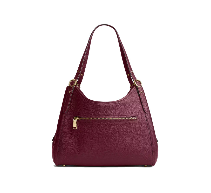 Coach Women's Erin Shoulder Bag Gold/Dark Cherry