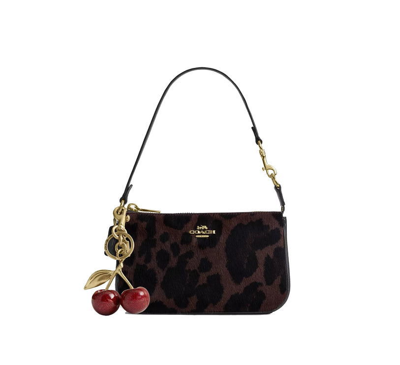 Coach Women's Nolita 19 In Haircalf With Leopard Print Gold/Dark Leopard