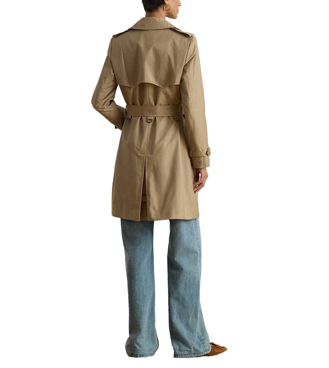 Polo Ralph Lauren Women's Double-Breasted Cotton-Blend Trench Coat Sand