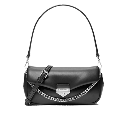 Michael Kors Women's Soho Small Convertible Crossbody Bag Black/Silver
