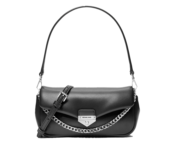Michael Kors Women's Soho Small Convertible Crossbody Bag Black/Silver