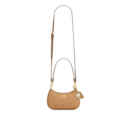 Coach Women's Teri Mini Crossbody Bag Straw/Gold/Toast