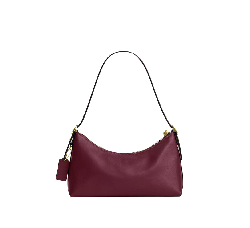 Coach Women's Emeilia Shoulder Bag Gold/Dark Cherry