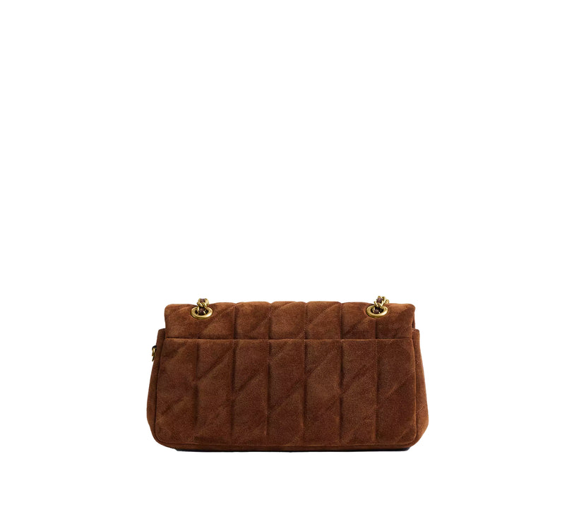 Coach Women's Tabby Shoulder Bag 26 With Quilting Suede/Brass/Warm Brown