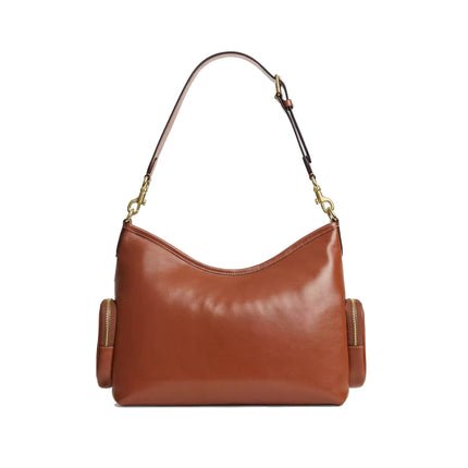 Coach Women's Laurel Shoulder Bag With Pockets Gold/Cinnamon