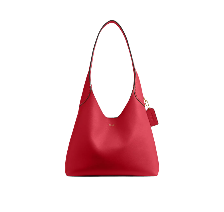 Coach Women's Brooklyn Shoulder Bag 28 Brass/Scarlet