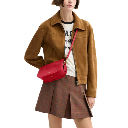 Coach Women's Waverly Bag Brass/Scarlet