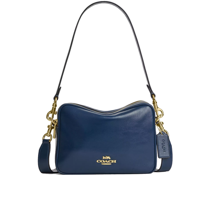Coach Women's Carey Crossbody Bag Gold/Deep Blue