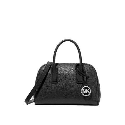 Michael Kors Women's Ashton Small Messenger Bag Black/Silver