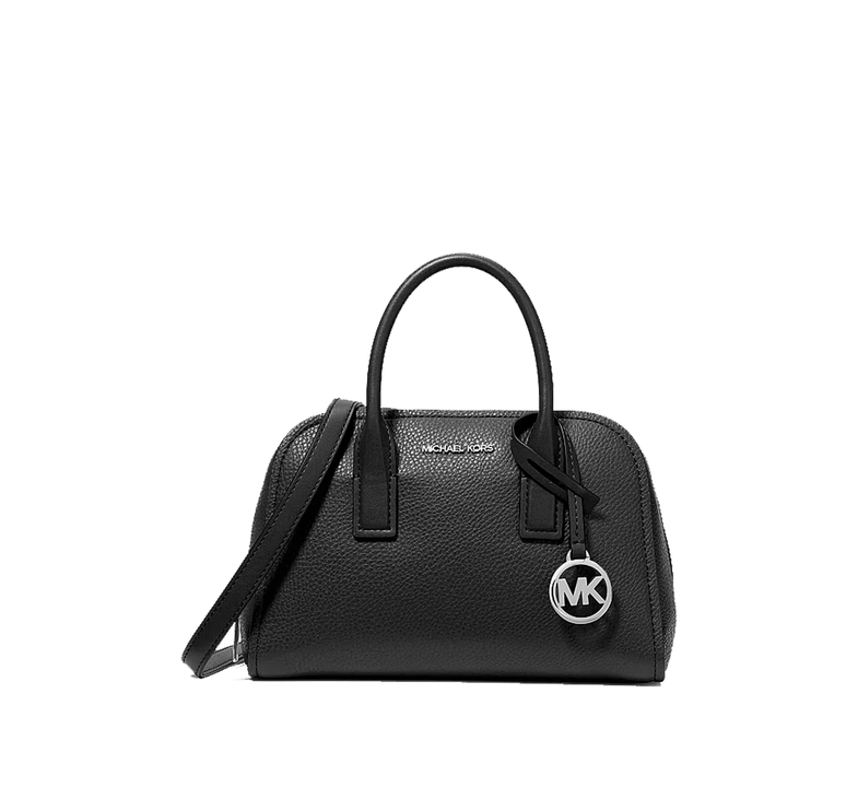 Michael Kors Women's Ashton Small Messenger Bag Black/Silver