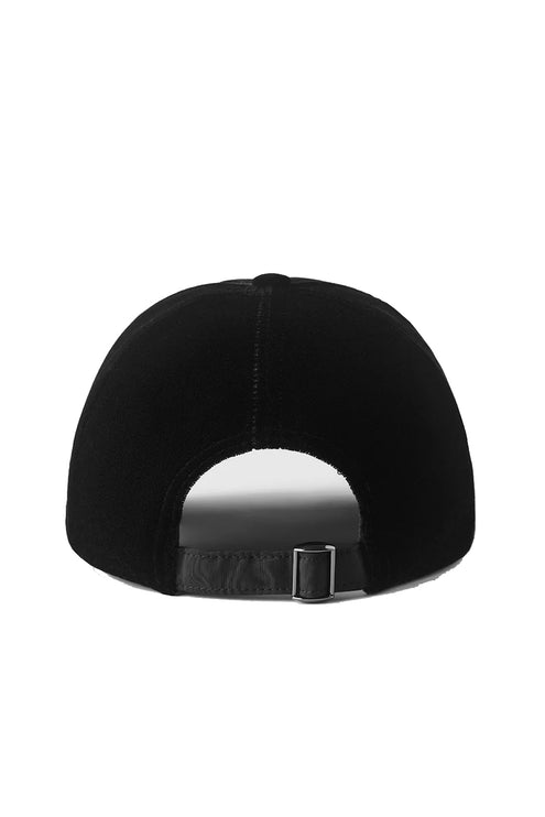alo Unisex Velvet Off-Duty Cap Black