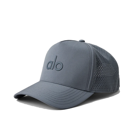 alo Unisex Performance District Trucker Hat - Steel Grey