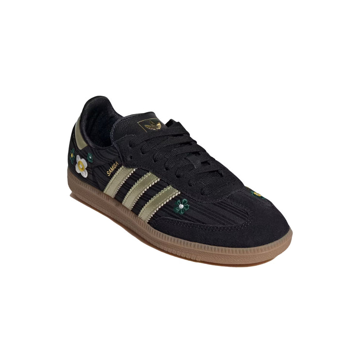 Adidas Women's Samba OG Shoes Core Black/Gold Metallic/Gum