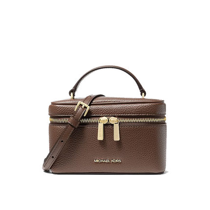 Michael Kors Women's Vivi Small Vanity Crossbody Bag Nutmeg