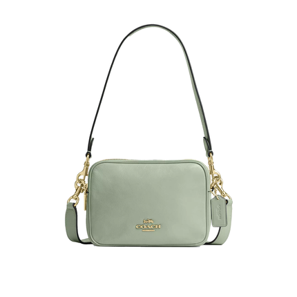 Coach Women's Mini Carey Crossbody Bag Gold/Light Pistachio