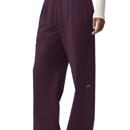 alo Women's Suit Up Trouser (Regular) Rich Bordeaux
