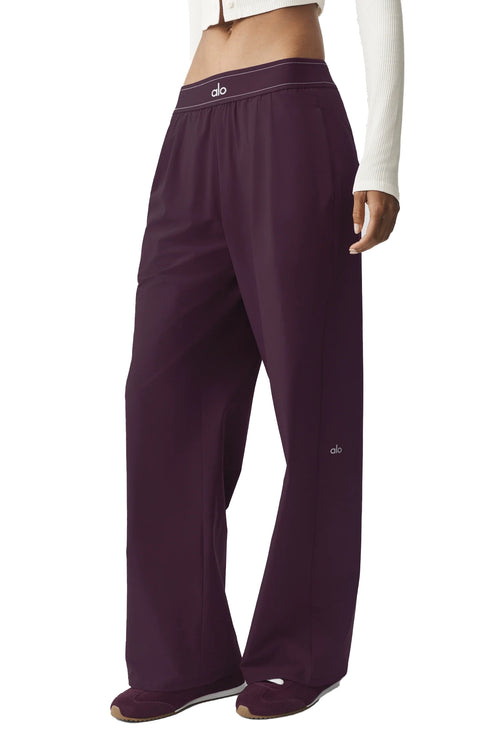alo Women's Suit Up Trouser (Regular) Rich Bordeaux