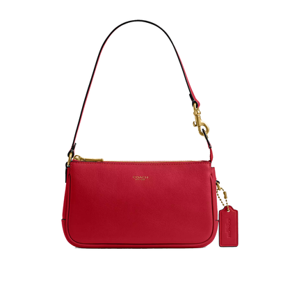 Coach Women's Plaza Bag 18 Brass/Scarlet