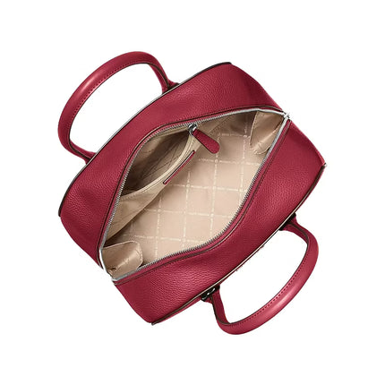 Michael Kors Women's Ashton Medium Satchel Bag Maroon