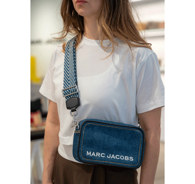 Marc Jacobs Women's Flash Denim Crossbody Bag Blue