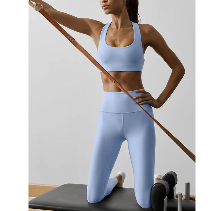 alo Women's 7/8 High-Waist Airlift Legging Light Provence Blue