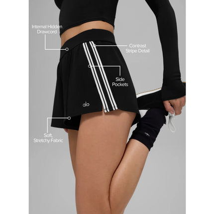 alo Women's Track Star Short Black