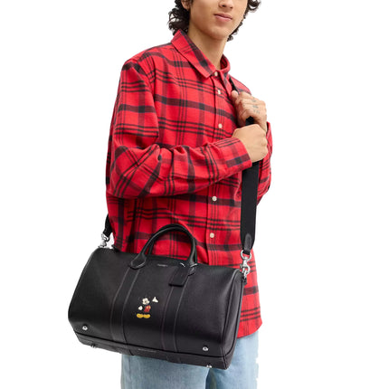 Coach Unisex Disney X Coach Compass Bag 35 With Mickey Mouse Black