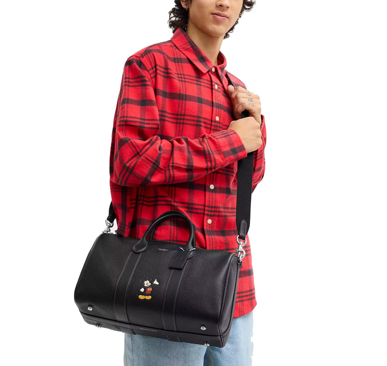 Coach Unisex Disney X Coach Compass Bag 35 With Mickey Mouse Black
