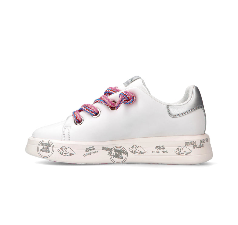 Premiata Women's Belle Sneakers White/Pink 6552