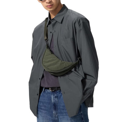 Uniqlo Unisex Round Ultra Mini Bag 58 Dark Green