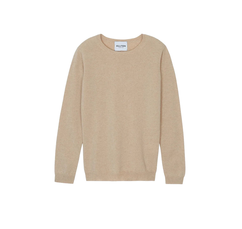 KUJTEN Women's Charly Round Neck Cashmere Sweater Organic