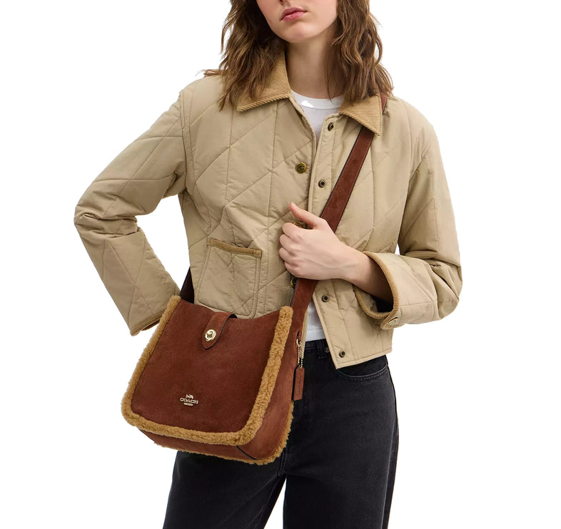 Coach Women's Hadley Convertible Crossbody Bag Gold/Vintage Brown Multi