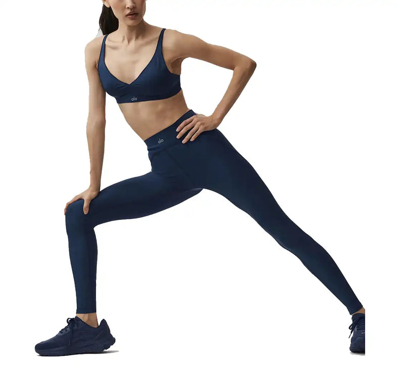 alo Women's Airlift High-Waist Top-Notch Legging Navy